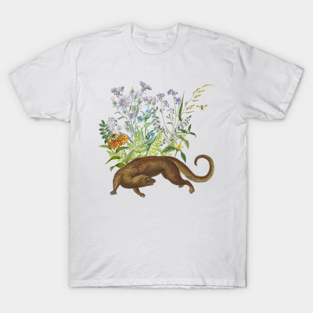 OTTER IN THE GARDEN T-Shirt by Biophilia